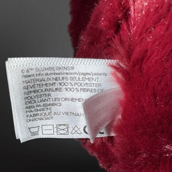 Slumberkins Mini Cardinal Bird Plush Stuffed Animal Cranberry Color Ltd Ed 6” - Picture 5 of 7